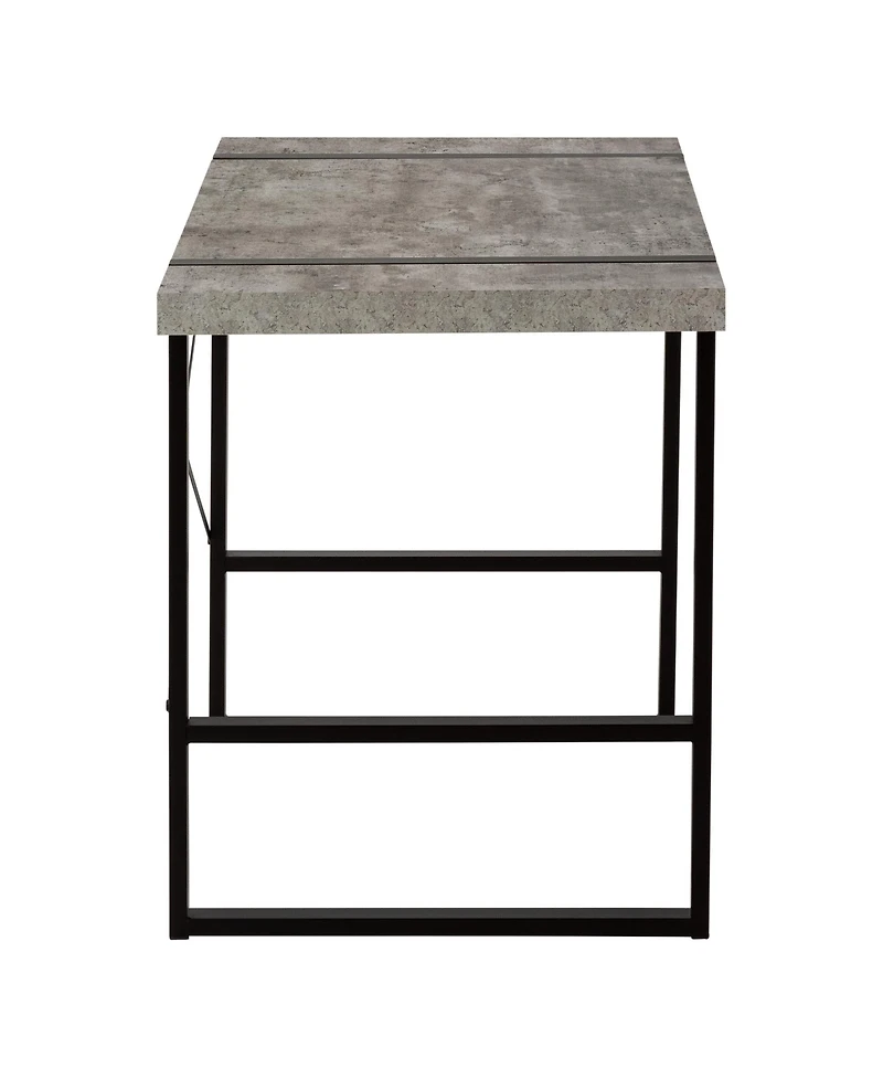 Compact Computer Desk with Sturdy Metal Frame