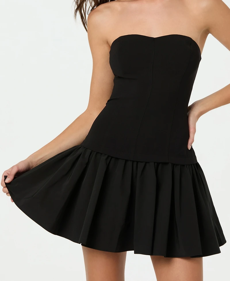 Astr the Label Women's Strapless Drop Waist Dress