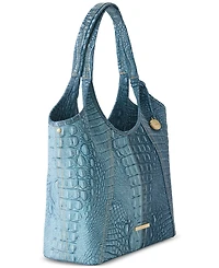Brahmin Melora Denim Secour Large Leather Tote