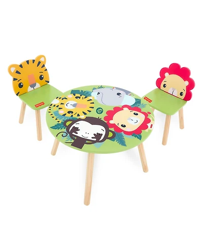 Dream On Me Fisher Price Animal Kingdom Table & Chair in Jungle Print