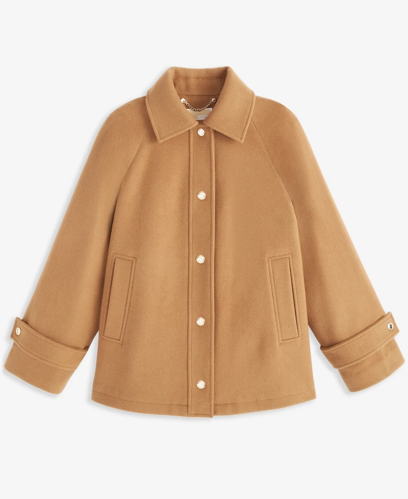 Michael Kors Women's Collared Button-Front Coat, Exclusively at Macy's