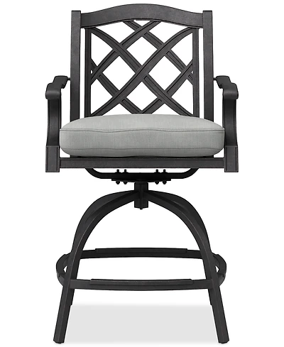 Wythburn Outdoor Firepit Bar Height Stool, Created for Macy's