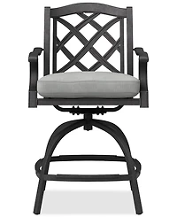 Wythburn Outdoor Firepit Bar Height Stool, Created for Macy's