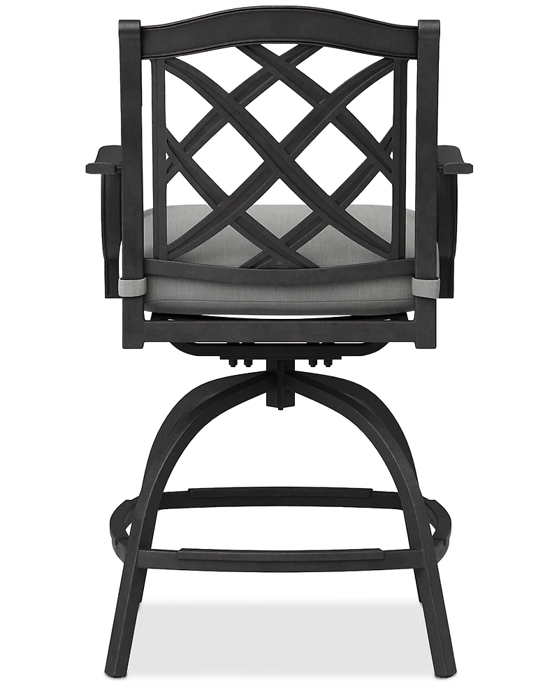 Wythburn Outdoor Firepit Bar Height Stool, Created for Macy's