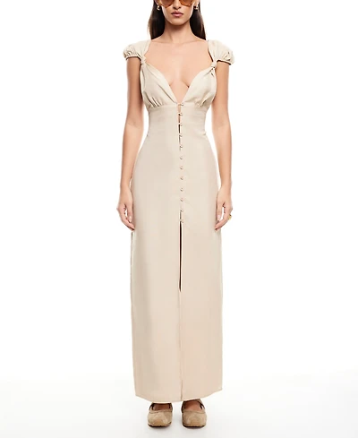 Lioness Women's Meadow Linen-Blend Maxi Dress
