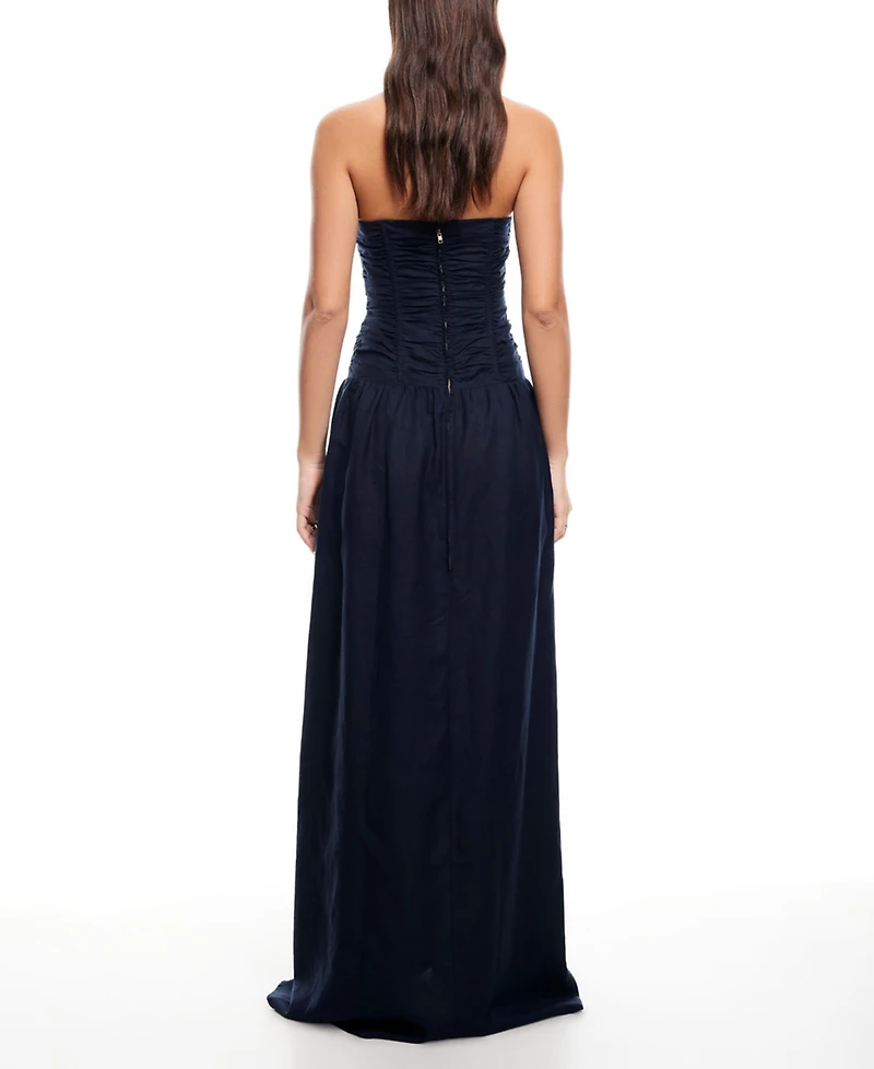Lioness Women's Lush Strapless Linen-Blend Maxi Dress