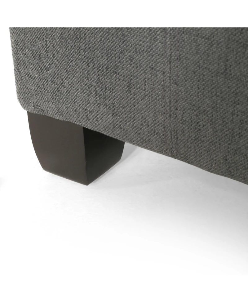 Streamdale Furniture Modern Ottoman with Storage | Plush Upholstery | Contemporary Waffle Stitch