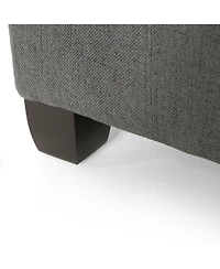 Streamdale Furniture Modern Ottoman with Storage | Plush Upholstery | Contemporary Waffle Stitch