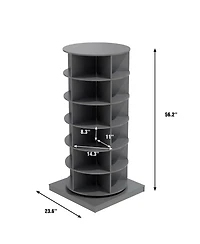 Streamdale Grey 360 Rotating shoe cabinet 6 layers
