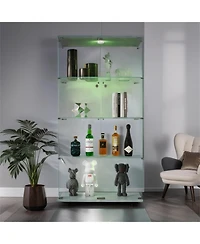 Streamdale Glass Display Cabinet with Led Light