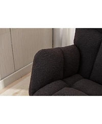 Streamdale Teddy Fabric Rocking Chair for Nursery