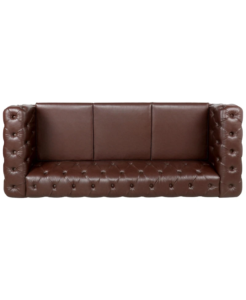 Streamdale Furniture 84.06" Width Traditional Square Arm Removable Cushion 3 Seater Sofa