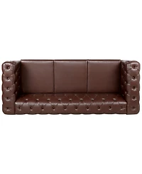 Streamdale Furniture 84.06" Width Traditional Square Arm Removable Cushion 3 Seater Sofa