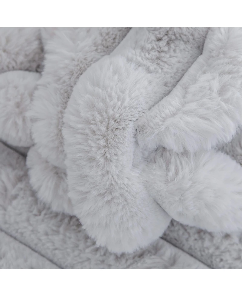 Streamdale 75.6" Modular Sofa w/ Lift & Ottoman. Light Gray.