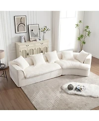 Streamdale Cozy Boucle Sofa Triple Seat with Unique Design