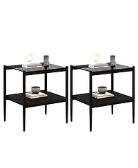 Streamdale Modern 3-Piece Glass Coffee and End Table Set (Gray)