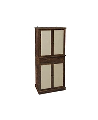 Streamdale 4 Door Cabinet with 1 Drawer, with 4 Adjustable Inner Shelves, Storage Cabinet