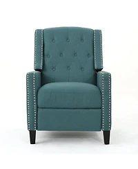 Streamdale Classic Teal Fabric Push Back Chair