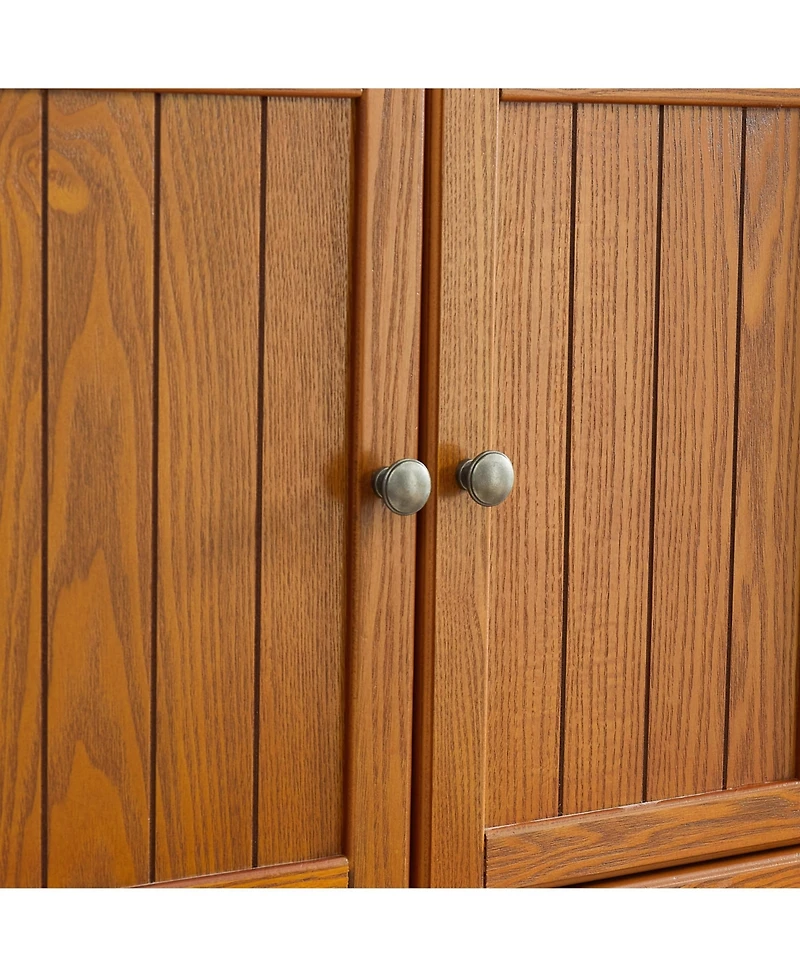 Streamdale 72" Storage Cabinet with Doors & Shelves, Oak(75 characters)