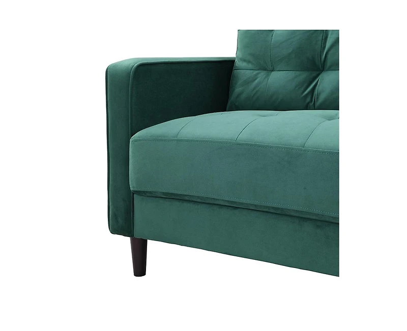 Streamdale 74" Velvet Sofa 3-Seater, Modern, Comfy