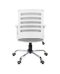 Modern Adjustable Task Chair with Mesh Back and Polyester Seat for Office Use