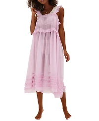 Free People Women's Moon Phase Sheer Midi Nightgown