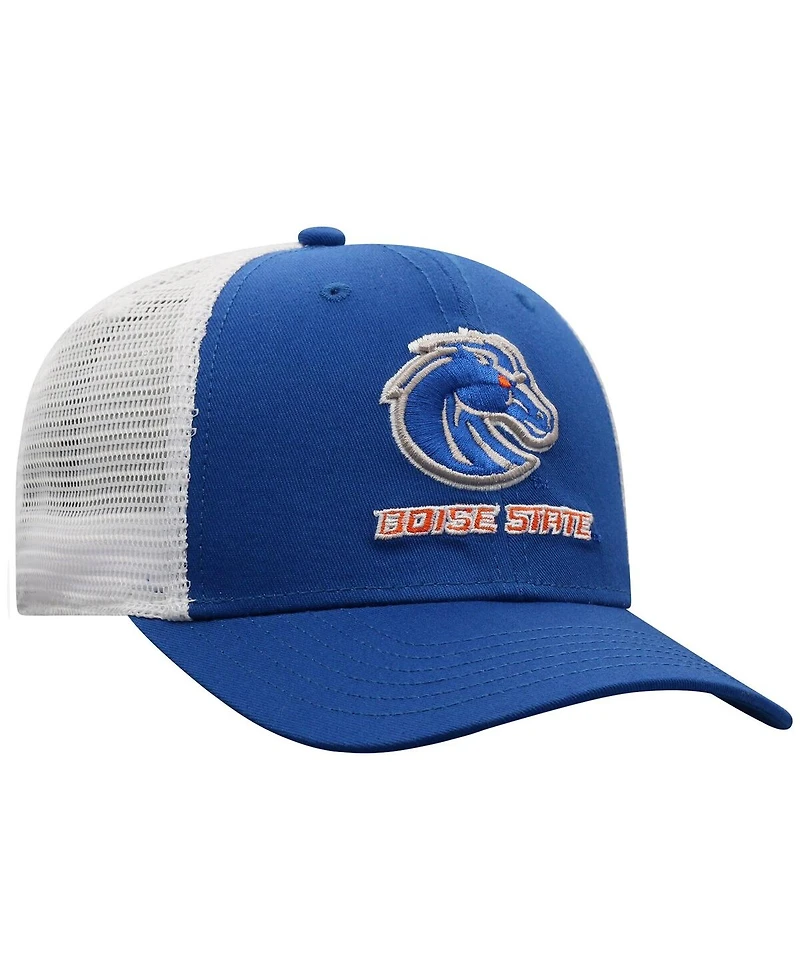 Top of the World Men's Royal/White Boise State Broncos Victory Baseline Adjustable Trucker Hat