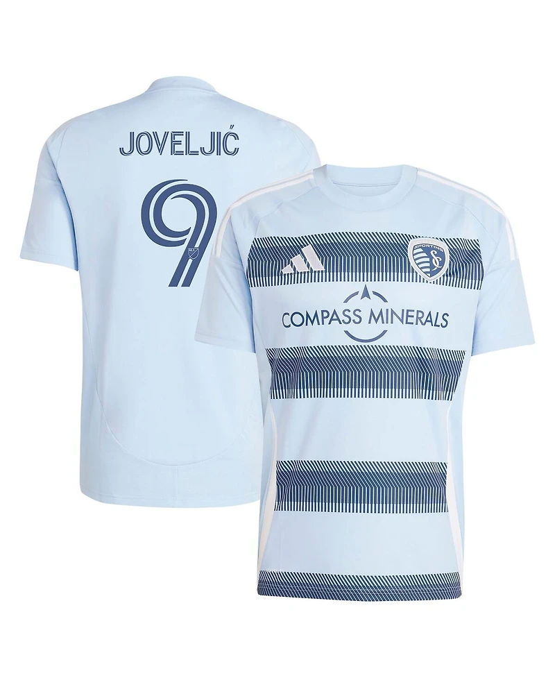 Adidas Men's Dejan Joveljic Light Blue Sporting Kansas City 2025 One Kc Replica Player Jersey