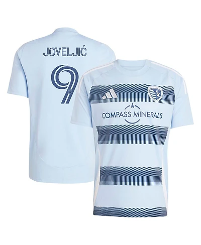 Adidas Men's Dejan Joveljic Light Blue Sporting Kansas City 2025 One Kc Replica Player Jersey