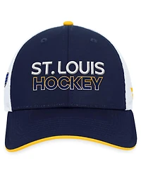 Fanatics Men's Navy St. Louis Blues Authentic Pro Rink Trucker Adjustable Hat