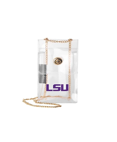 Logo Brands Lsu Tigers Clear Essential Crossbody Purse