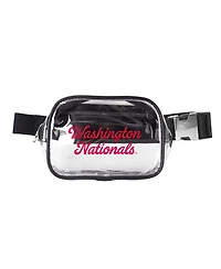 Logo Brands Washington Nationals Clear Belt Bag