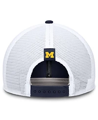 Jordan Men's Michigan Wolverines Navy/White Adjustable Trucker Hat