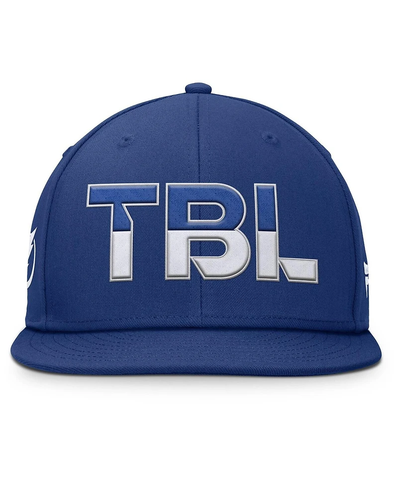 Fanatics Men's Blue Tampa Bay Lightning Authentic Pro Rink Snapback Hat
