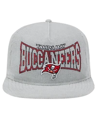 New Era Men's Gray Tampa Bay Buccaneers Corduroy Golfer Adjustable Hat