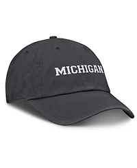 Jordan Men's Anthracite Michigan Wolverines Club Adjustable Hat