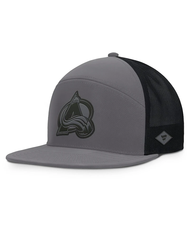 Fanatics Men's Charcoal Colorado Avalanche Fairweather Adjustable Hat