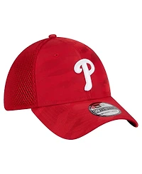 New Era Men's Red Philadelphia Phillies Subtle Camo 39THIRTY Flex Hat