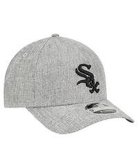 New Era Men's Gray Chicago White Sox Cotton Weave M-Crown A-Frame 9FORTY Adjustable Hat
