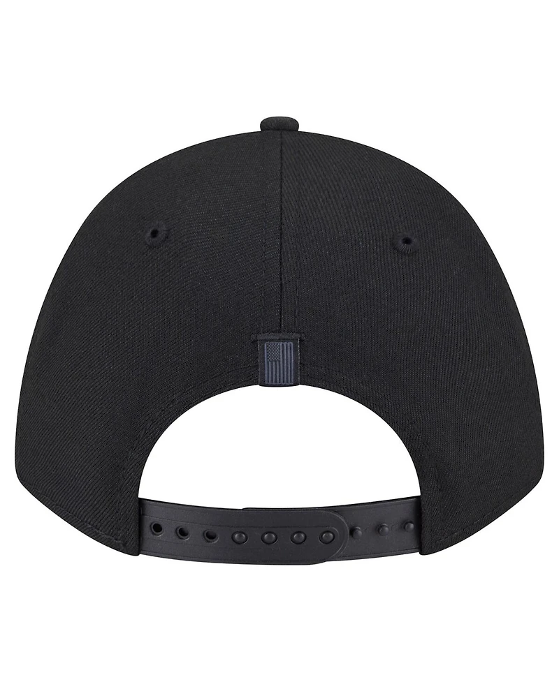 New Era Men's Black Denver Nuggets Game Day Flag A-Frame 9FORTY Adjustable Hat
