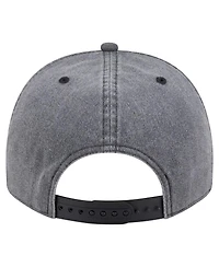 New Era Men's Charcoal Tampa Bay Lightning Throwback Washed A-Frame Pre-Curved 9FIFTY Snapback Hat