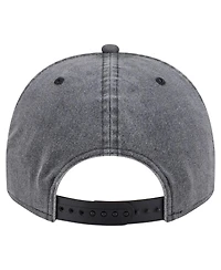 New Era Men's Charcoal New York Knicks Throwback Washed Pre-Curved 9FIFTY Snapback Hat