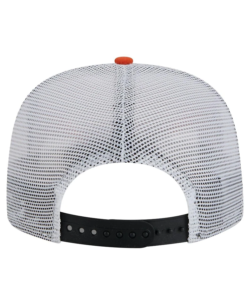 New Era Men's Black/Orange Philadelphia Flyers Throwback V-Dye Adjustable Golfer Hat