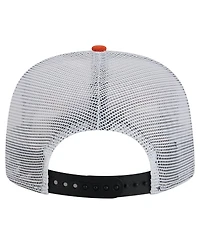 New Era Men's Black/Orange Philadelphia Flyers Throwback V-Dye Adjustable Golfer Hat