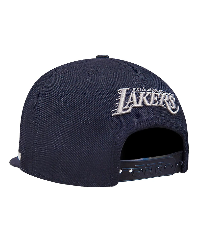 Pro Standard Men's Cream Los Angeles Lakers French Terry Snapback Hat