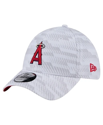 New Era Men's White Los Angeles Angels Graded 39THIRTY Flex Hat