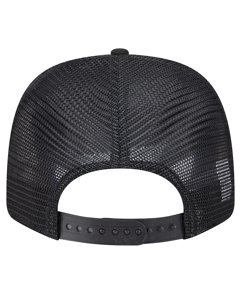 New Era Men's Black Baltimore Ravens Main Trucker 9SEVENTY Stretch Snap Hat