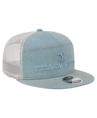 New Era Men's Denim Yellowstone Denim 9FIFTY Snapback Hat