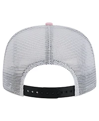 New Era Men's Black/Light Pink Inter Miami Cf Tie-Dye Adjustable Golfer Hat