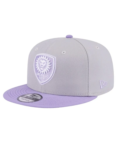 New Era Men's Gray Orlando City Sc Color Pack Two-Tone 9FIFTY Snapback Hat